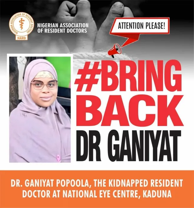 Nigerian Doctors Embark on 7-Day Nationwide Strike to Demand Release of Kidnapped Colleague